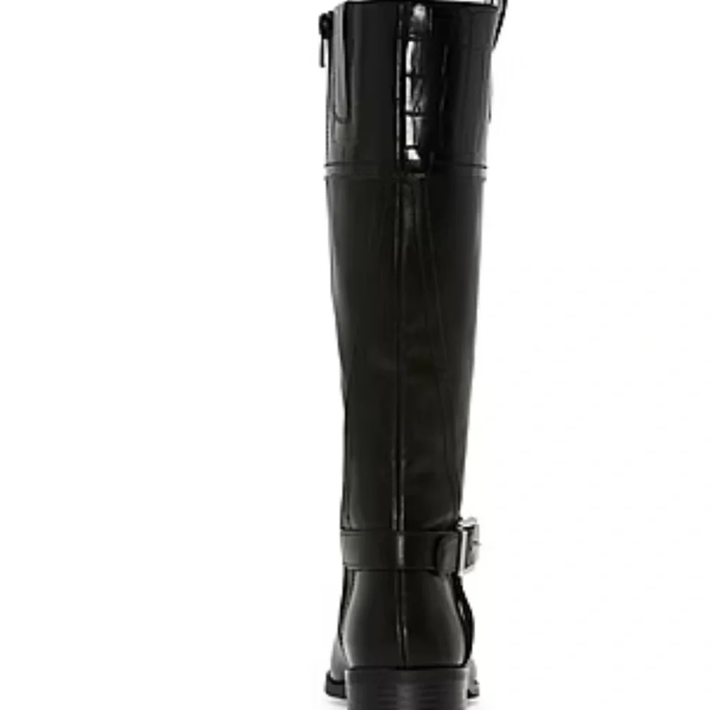 St. John's Bay Womens Roslyn Wide Calf Stacked Heel Riding keel I’ll ll